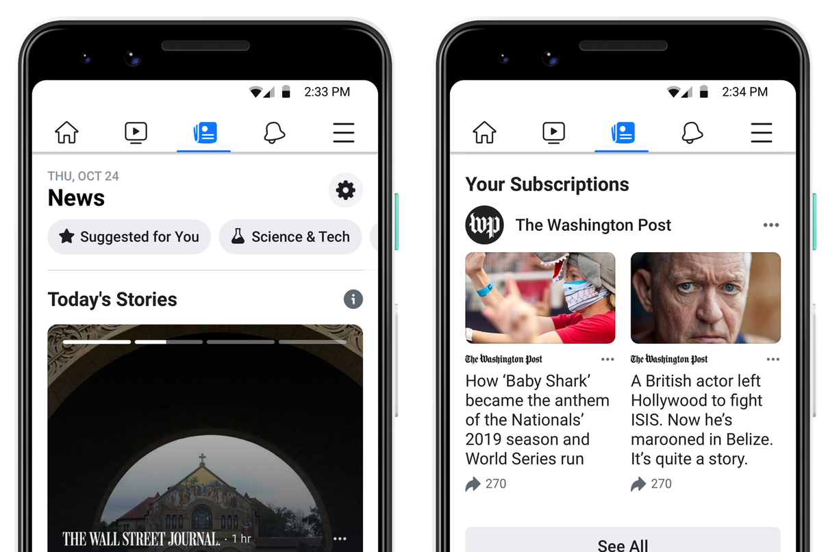 Come sta cambiando Facebook News sulle breaking e sulla politica article-post
