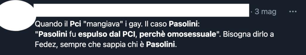 Pasolini espulso dal PCI perché omosessuale