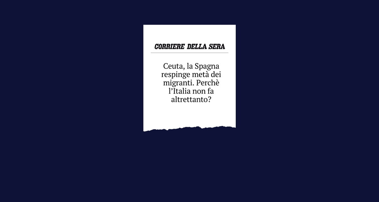 La storia del titolo “frainteso” del Corriere su Ceuta e i migranti respinti article-post