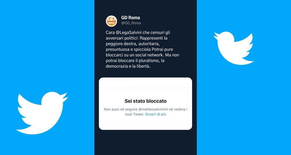 I Giovani Democratici Roma bloccati da Salvini su Twitter
