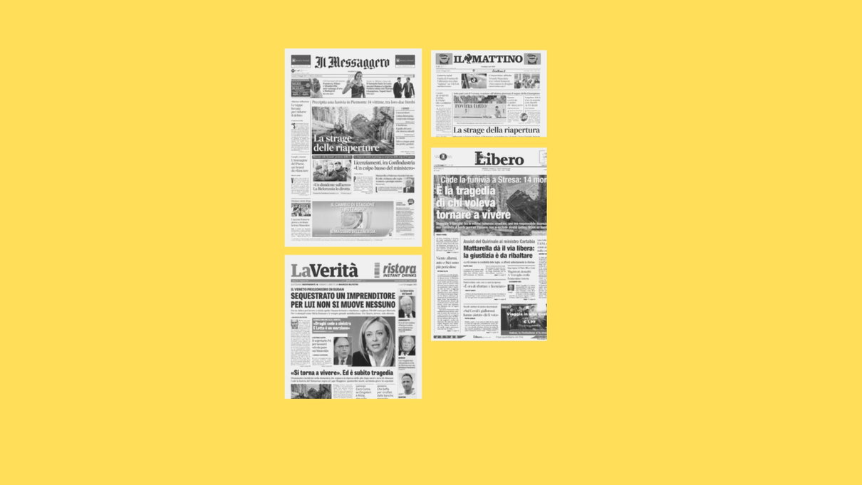 La stampa italiana (soprattutto di destra) e la retorica sulla «strage delle riaperture» article-post