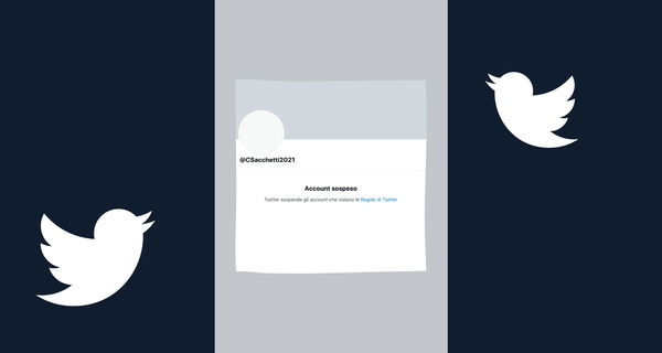 Il nuovo profilo Twitter di Cesare Sacchetti è stato sospeso