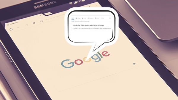 Google ti avvertirà se ci sono pochi e inattendibili risultati sulla tua ricerca