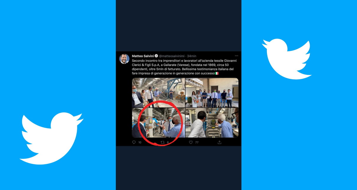 La scelta social di Salvini di postare una foto in azienda davanti al calendario con una donna in bikini article-post