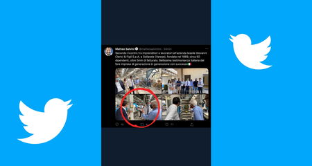 La scelta social di Salvini di postare una foto in azienda davanti al calendario con una donna in bikini article-post