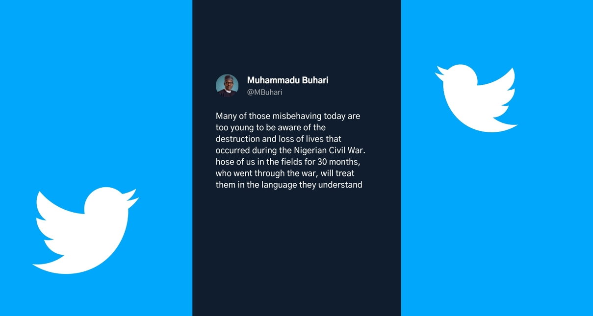 Twitter banna un tweet del Presidente della Nigeria e la Nigeria banna Twitter article-post