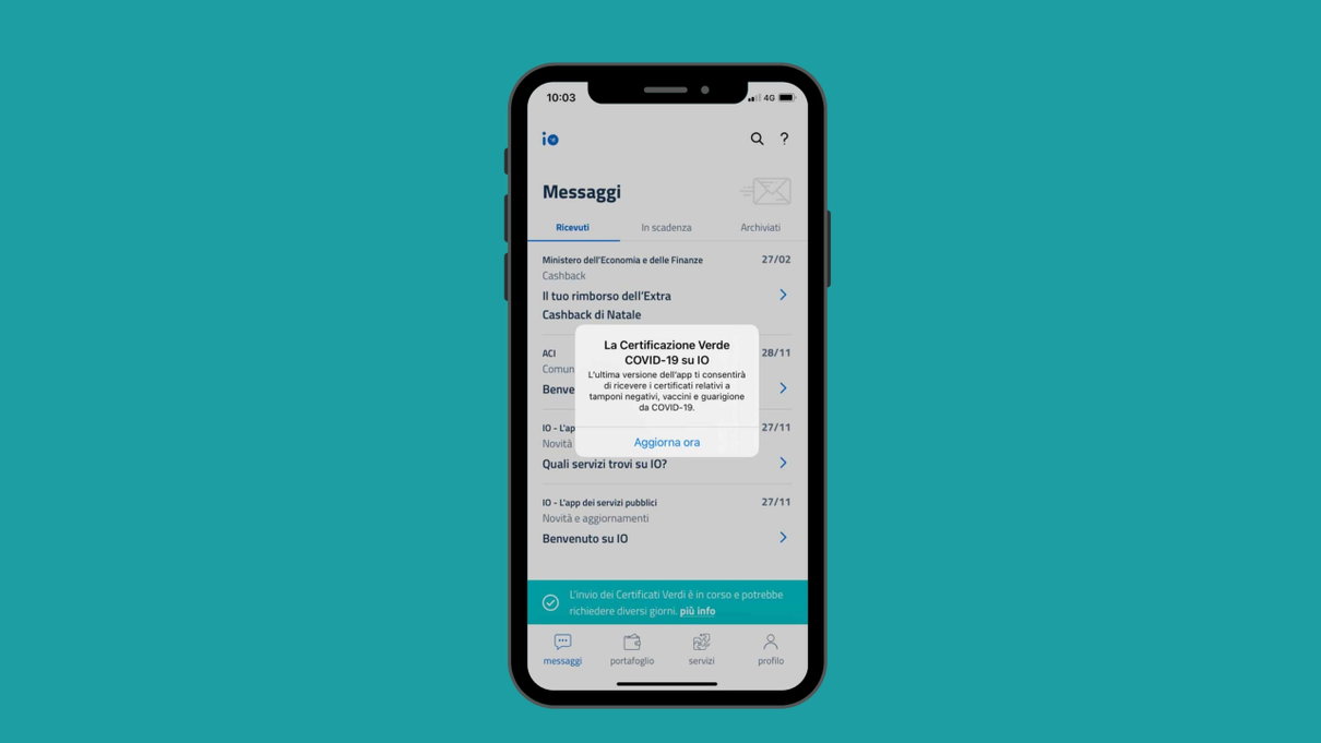 Se aggiorni l’app IO potrai ottenere il Green Pass senza il codice article-post