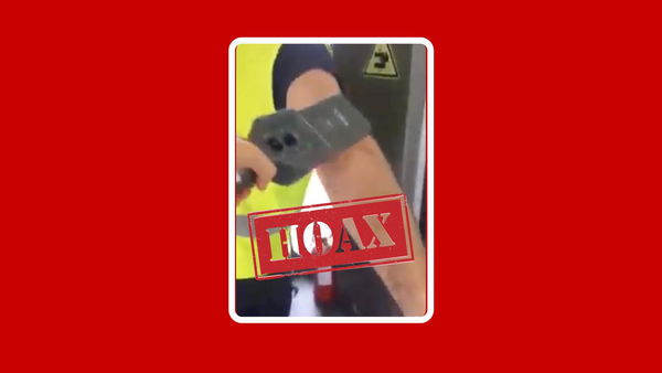 Il video bufala della guardia giurata con il metal detector che suona sulle persone vaccinate
