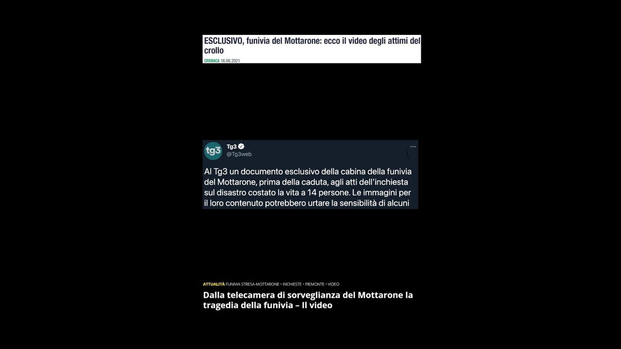 Diffondere il video del Mottarone non aggiunge nulla article-post
