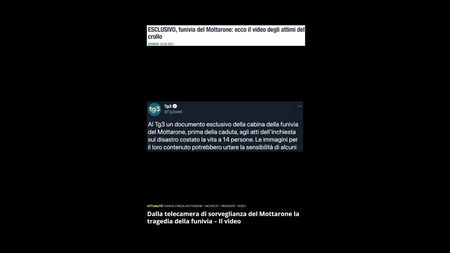 Diffondere il video del Mottarone non aggiunge nulla article-post