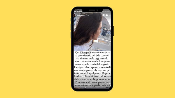 Le IG Stories di Imen Jane sulla commessa di Palermo che poteva essere pagata il triplo come guida turistica