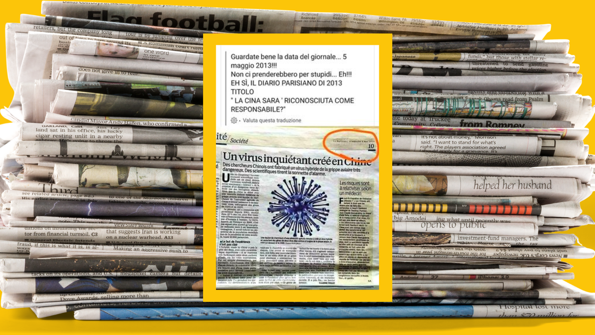 Le Parisien nel 2013 parlava di un virus creato in Cina, ma non del Coronavirus article-post