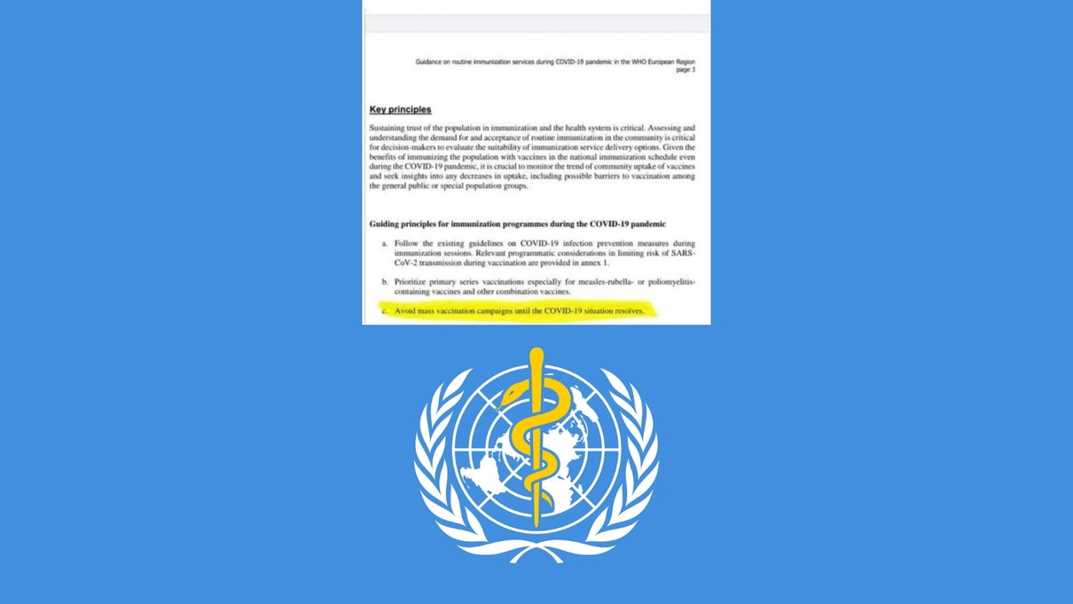 Quelli che condividono il documento OMS che “sconsiglia vaccinazioni di massa” senza saper leggere article-post