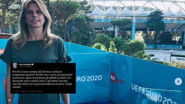 Il tweet critico di Paolo Bargiggia sulle donne che conducono programmi sportivi dopo l’annuncio su Katia Serra