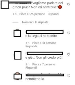 commenti green pass salvini