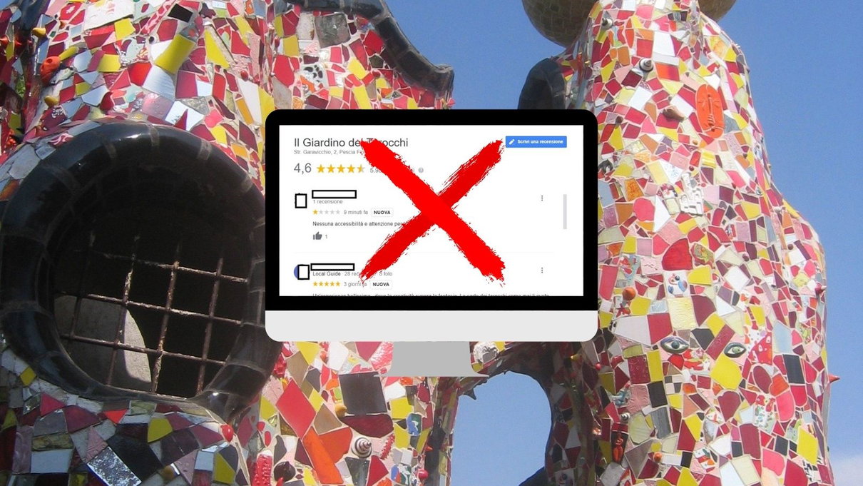 Il Giardino dei Tarocchi cancella le recensioni negative sul parco non accessibile ai disabili article-post
