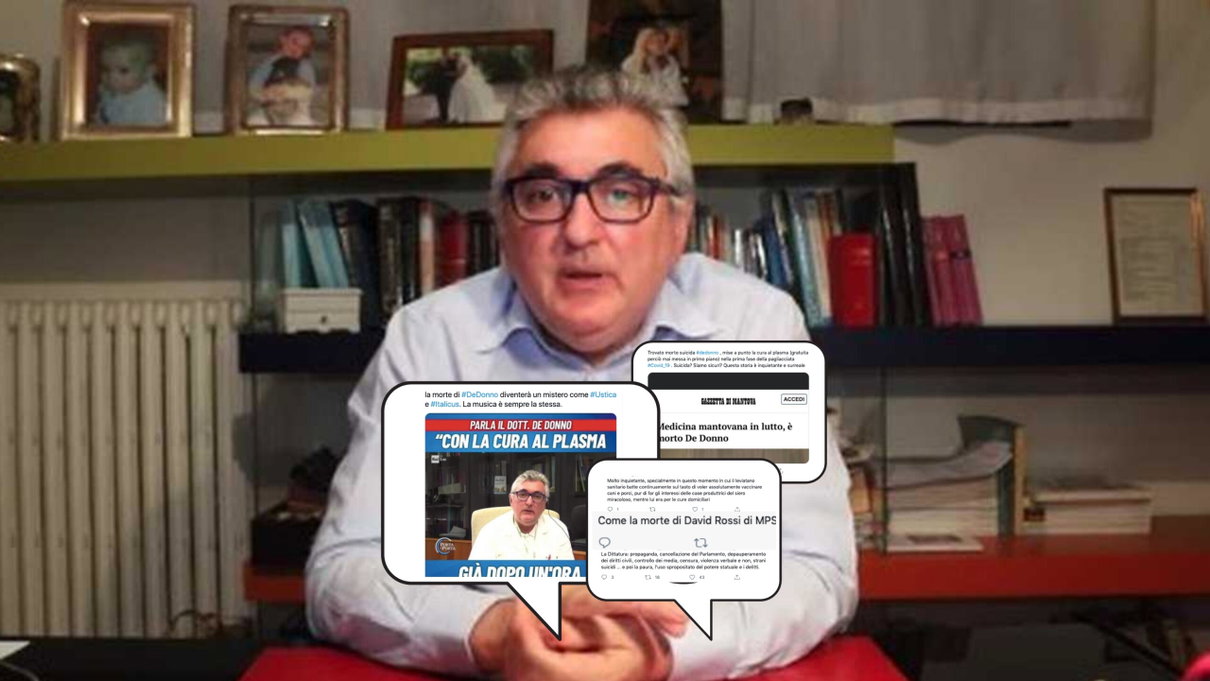 I no-vax riescono a speculare anche sulla morte di De Donno definendola «un mistero come Ustica» article-post
