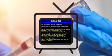 No, non esiste una pagina del televideo sulla Variante Delta che contagia le famiglie vaccinate article-post