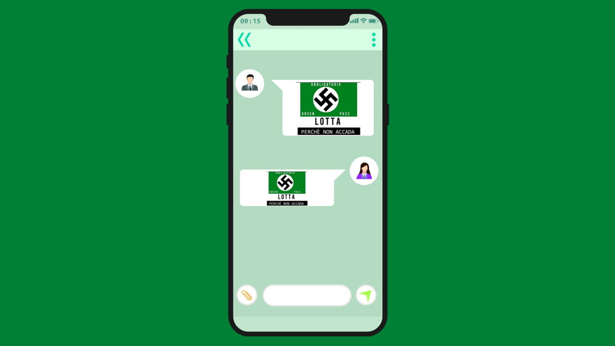 Alcuni vigili urbani di Roma si mandano su WhatsApp la svastica paragonata al green pass article-post