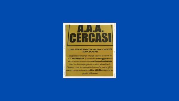 La vera (e brutta) storia del volantino “Cercasi Luigi” a Scafati