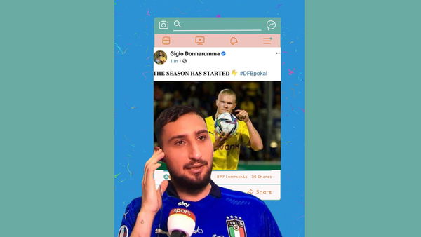 Donnarumma non si accorge che la sua pagina Facebook pubblica foto come se fosse Haaland