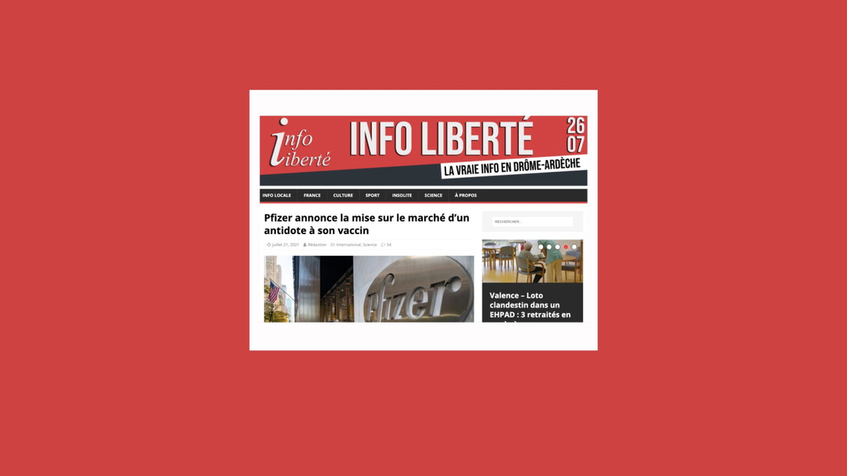 I no-vax credono che Pfizer abbia messo sul mercato un antidoto al suo vaccino (ma non è vero) article-post
