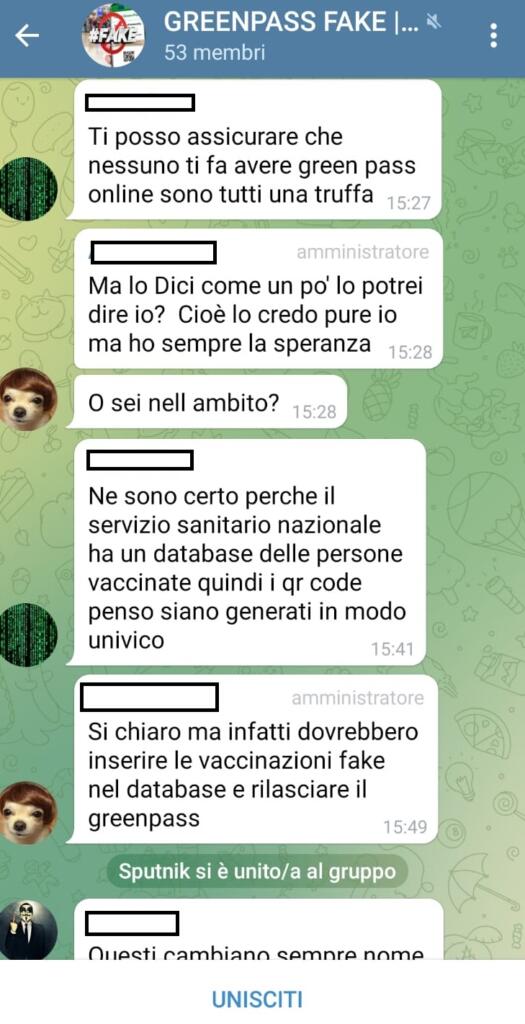 commenti truffa green pass