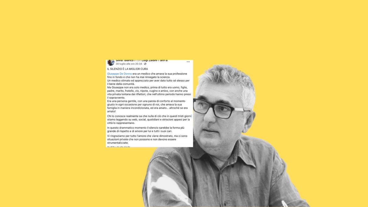 La famiglia di De Donno sbugiarda i no-vax: «Ciò che leggiamo su web e social non lo rappresenta» article-post