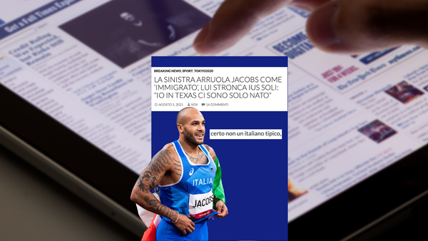 Jacobs dichiara essere solo nato in Texas e per Vox «stronca lo ius soli»