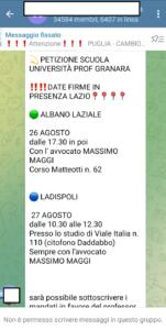 raccolta firme no green pass scuola 