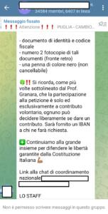 raccolta firme no green pass scuola 