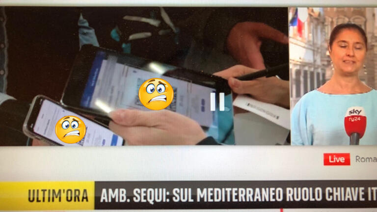 In troppi servizi televisivi si scansionano green pass in bella vista - Vimarsana News