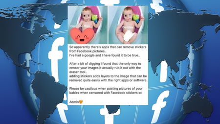 La bufala dell’app che rimuove gli stickers Facebook usati per censurare le foto dei minori article-post