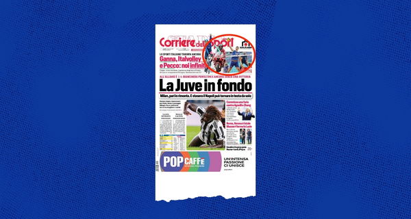 Il Corriere dello Sport celebra la vittoria dell’Italvolley con la foto della Serbia