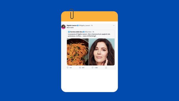 Nigella Lawson smentisce il Corriere che le aveva attribuito il cambio di nome alla puttanesca «perché offensivo»