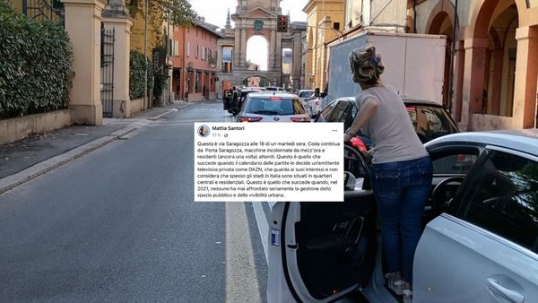 Adesso anche il traffico (no, non quello “dati”) a Bologna è colpa di Dazn?