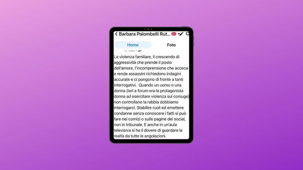 Altro che passo indietro, Barbara Palombelli rilancia il suo pensiero anche sui social