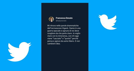 Francesca Donato sospende le pubblicazioni su Twitter (ma torna presto) article-post