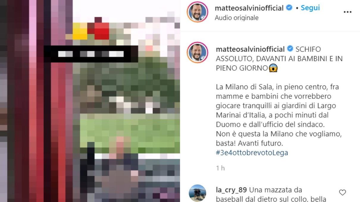 Sembra il profilo Instagram di Welcome to Favelas ma è quello di Matteo Salvini article-post