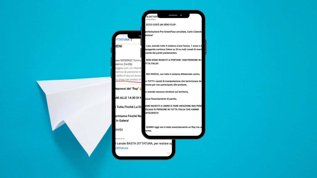 Il distacco tra il mondo reale e Telegram: nelle chat no-vax, le “manifestazioni” di ieri sono un successo article-post