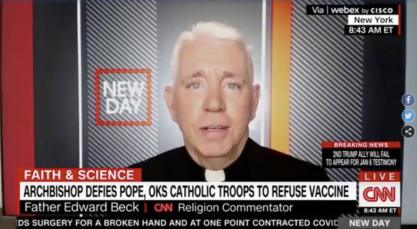 Il prete che va in tv a debunkare la bufala dei feti nei vaccini