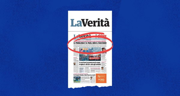 Per la Verità il vero problema è il green pass, altro che fascismo