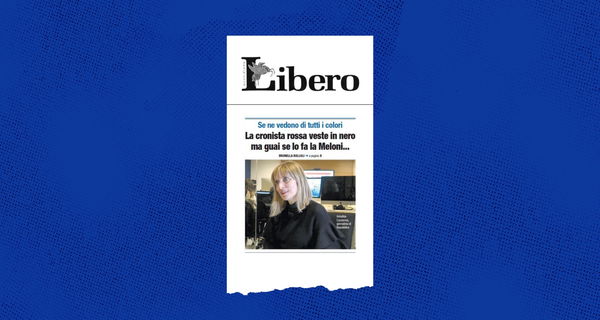 La solidarietà ad Annalisa Cuzzocrea da Repubblica, nel giorno in cui Libero titola: «La cronista rossa si veste di nero»