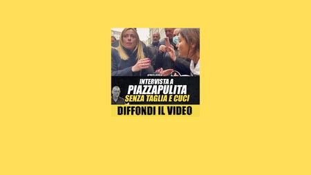 Il «girato integrale» su Facebook del monologo di Giorgia Meloni su Piazzapulita article-post