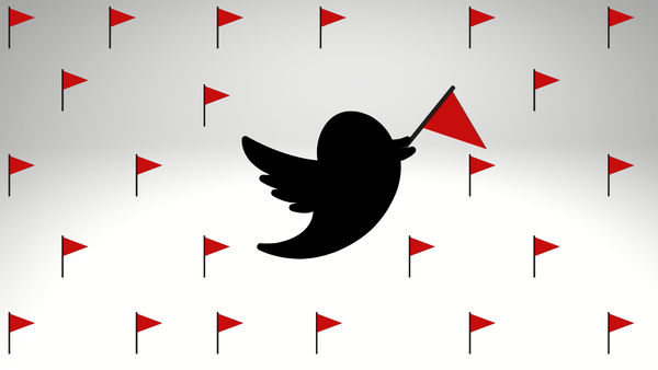 Ecco perché Twitter è tempestato di bandierine rosse