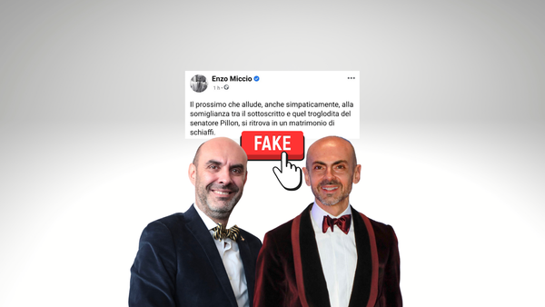 Enzo Miccio non ha mai scritto «quel troglodita del senatore Pillon» né «matrimonio di schiaffi»