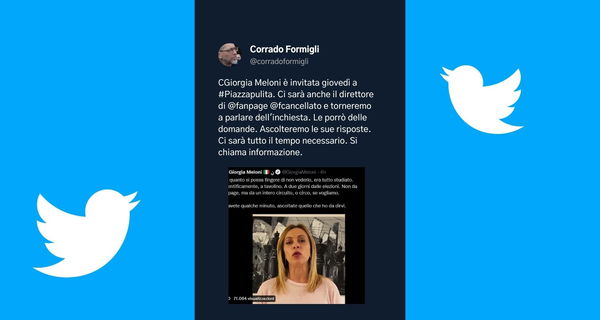 Lobby Nera, Giorgia Meloni è invitata a chiarire la questione a Piazzapulita