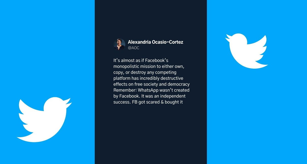 AOC sottolinea gli effetti, ancor più evidenti dopo il down, del monopolio di Facebook article-post