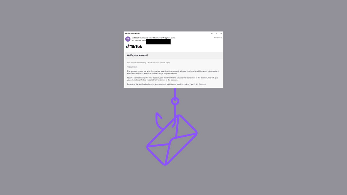 Fingersi TikTok con la scusa di offrire ai creators la spunta blu, l’ultima frontiera del phishing article-post