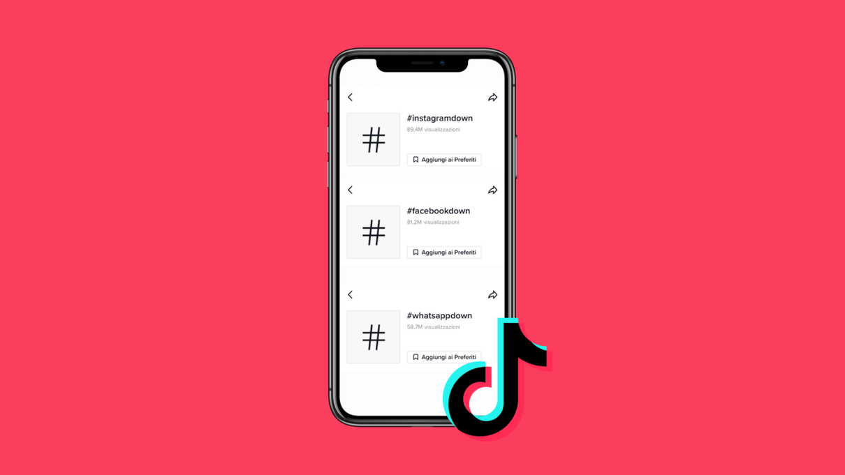 Inviata dai «Per te» di TikTok nelle ore del Facebook down article-post